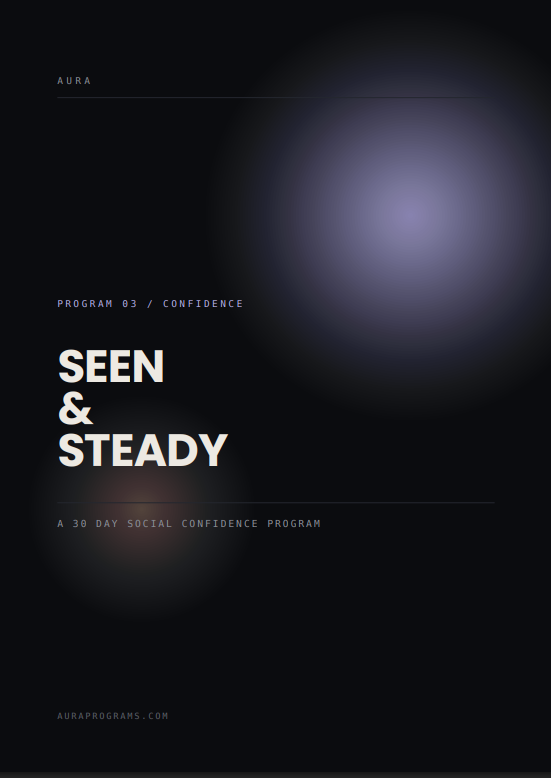Seen & Steady — A 30 Day Mental Social Confidence Program